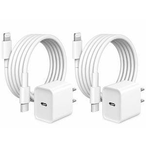 iPhone Charger Fast Charging 2 Pack 20W USB C Charger with Lightning Cable For iPhone 14/13/12/11/Pro/Pro Max/Mini/Xs Max/XR/X, iPad 