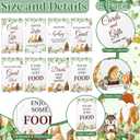 Yousoontic 8 Pcs Woodland Table Signs for Baby Shower Decorations Baby Shower Table Decorations Thank You Acrylic Sign Centerpieces with Stand 5 x 7" for Party Decor