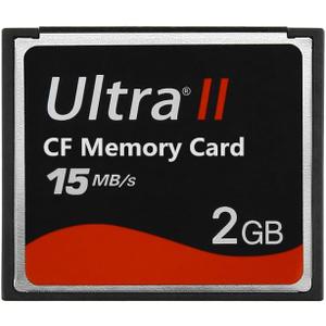2 GB Ultra II CF Memory Card 15MB/S (SDCFH-002G-A11) SLR Camera Card for Professional Photographer,Videographer,Enthusiast