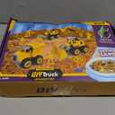 Play Construction Sand Kit,2.2lbs Magic Sand W/4 Large Take Apart Construction Trucks,1 Sandbox,8 Worker Figures and Road Signs,8 Molds,Toys for 2-8 Years Old Boys Girls