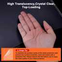 Ndsox 5 Pack 8" x 10" Rigid Print Protectors Clear Hard Plastic Sheet Protectors Top Loading for Photographs, Photo Papers, Posters, Prints, Birth Certificates, Heavy Duty No-Hole Rigid Photo Sleeves