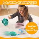 Tranane Dancing Squid Toy, Electric Crawling Tummy Time Octopus Toy, Rechargeable Magic Dancing Octopus for 9-36 Months & 3-6 Years Old Kids Boy Girl Birthday Gifts Christmas Stuffers (Green)