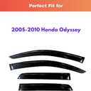 KPY Rain Guards Fit for 2005-2010 Honda Odyssey, Out-Channel Window Visors Vent Wind Deflectors 4PC, Car Accessories for 05-10 Odyssey