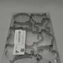 Easter Cookie Cutter Set - 10 pieces - Easter Bunny, Egg, Chick, Carrot, Rabbit, Bunny Face, Holy Cross, Leaf, Flower, Butterfly Shapes - Stainless Steel Biscuit Molds for Spring Holiday Baking