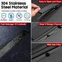 DLONE® Linear Shower Drain - 32 Inch Matte Black, with Tile Insert Pane