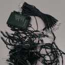 Outdoor String Lights Christmas Lights 50 LED Battery Operated String Lights Fairy Lights for Christmas Tree Wedding Wreath Party Home Garden Indoor, Waterproof, 18ft, Warm White, 2 Pack