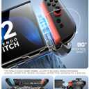 Mumba Dockable Case for Nintendo Switch 2 2025, [Blade Series] TPU Grip Protective Cover Accessories Compatible with Switch 2 7.9 Inch and Quick-Release Joy-Con Design (Skidz)