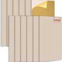 EVERECO 12 Pack Large Acoustic Panels, 47.2×23.6×0.4 inches, Soundproof Panels for Wall, Suitable for Live Broadcast Room, Media Room, Office, Studio&Home(Camel）