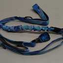 Hotsky Tactical Dog Leash Heavy Duty for Medium Large Dogs that Pull,4-6Ft Strong Bungee Shock Absorbing No Pull Dog Leash with Padded Double Handle and Car Seatbelt,Blue Camo