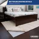 9' x 12' Non-Slip Rug Pad, Reversible Gripper, Non Skid Pads for Hardwood, Vinyl, Tile, Laminate Floors, Keep Area Rugs Secure, Natural Materials Safe for Indoor Flooring, Thick