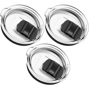3 Pack 30 oz Tumbler Lid,Replacement Lids Compatible for YETI - BPA Free Spill Proof Cup Covers - Compatible with 30 oz Mug and 10 oz Lowball(LD-30Z-3PACK-AS)
