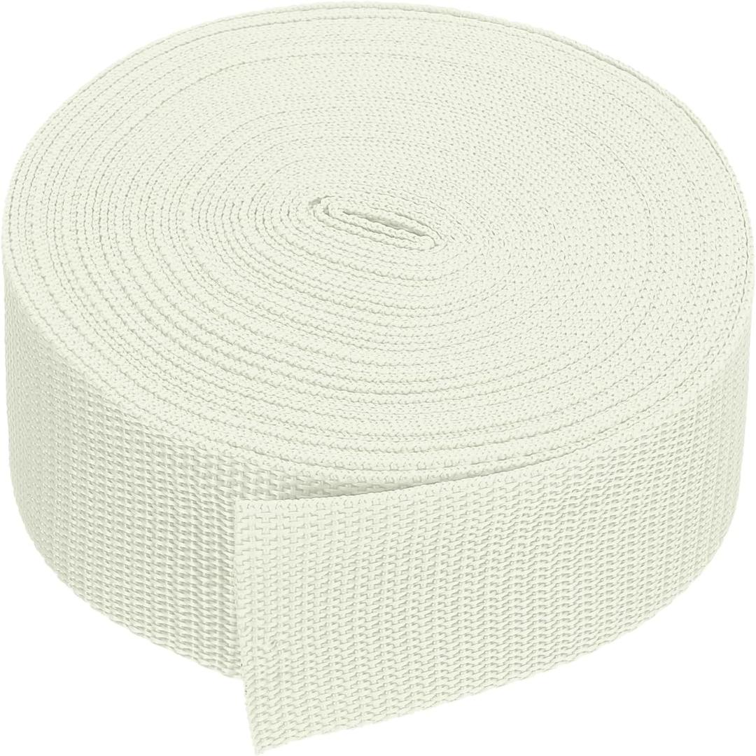 PATIKIL Webbing, Polypropylene Webbing Strap Heavy Webbing Roll Chair Straps for Indoor Outdoor Climbing DIY Crafting