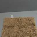 Non-Slip Bath Rug, Extra Soft Microfiber Bedroom Shag Carpet with Anti-Slip Backing, Water/ Dust Absorbent Fast Dry Shower Mat, Sound Insulated Stairs Pad, Machine Washable (Camel, 17 x 27 Inches)