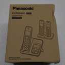Panasonic Cordless Phone with Answering Machine, Link2Cell Bluetooth, Voice Assistant and Advanced Call Blocking, Expandable System with 3 Handsets - KX-TGD863W (White)