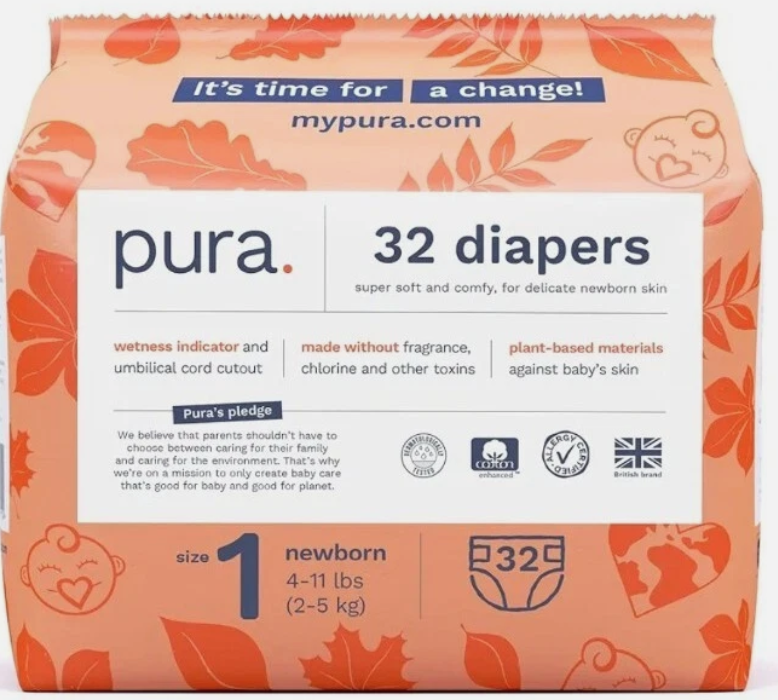 Set of 2 Pampers 18 Swim Diapers,Pura 32 Diapers 10/10/24