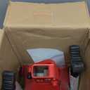 6 Ton Jack Stands (13,200 LBs Capacity) - Heavy Duty Car Jack Stands with Double Pin Locking, 15.6"-23.4" Adjustable Height, Extra Rubber Pads for Trucks, Garage, Vehicle Lifting, 1 Pair Red