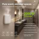Waterless Diffuser,Hotel Home Collection Scent Machine | 2000 Sq Ft,Battery&USB Plug-In,Safety Lock,Quiet,Bluetooth App,,Includes 2 x 60ml (2 oz) Fragrance Oils
