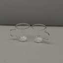 Mfacoy Glass Double Wall Insulated Espresso Cups (Set of 2), 5.4 oz Shots Cup with Handle, Insulated Glasses Mugs, Small Coffee Cups, Shot Glass