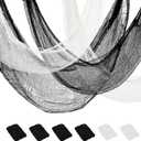 Xgunion Creepy Cloth 6Pcs 3072inch Black Spooky Scary Gauze Decor Halloween Decorations for Party Indoor Outdoor (4Black + 2White) (30x72inch)