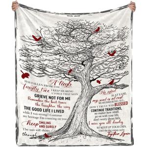 Bereavement Gifts Blanket Sympathy Gift Memorial Gifts - in Memory of Loved One, Condolences Gift, in Loving Memory Blankets, Memorial Gifts for Loss of Mom Dad Grandma Grandpa Pet 60" x 50"