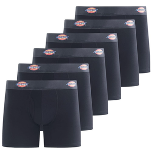 Dickies Mens Underwear 6 Pack Boxers for Men Breathable Cotton Boxer Briefs, Size M