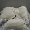 Yousoontic 2 Pcs Bow Pillows 15.7 * 12.6 in Coquette Throw Pillow Cute Bow Shaped Cushion Plush Lumbar Decorative for Girls Room Bed Sofa Couch Car(Velvet,White)