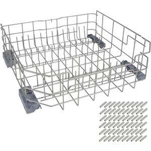 Upgraded WD28X34744 WD28X26099 Dishwasher Lower Rack Compatible with GE dishwashers, Replacement number WD28X10346, WD28X22506, WD28X22696, WD28X24396, WD28X24478, WD28X26103 ect