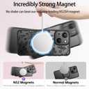 SEXYMOM Magnetic for iPhone 14 Case - Wireless Charging Compatible,Military Drop Tested Cover,Cute Floral Design for Women and Girls,Slim Fit Translucent Matte Phone Case - Flower Garden