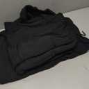 Men's Tracksuit Sets Outfit Activewear Full Zip Fleece Hoodie Jacket Cargo Sweatpant 2 Piece Casual Sweatsuit (Black, XL)