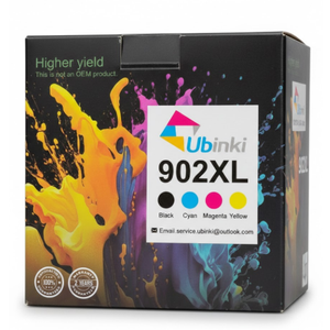 902XL Cartridges Replacement for HP 902 XL Ink Cartridges Work for 6963 6964 6978 6970 6960 6975 6962 6968 6954 6951 6956 6961 6958 6950 Printers T0A39AN 4-Pack Cyan Magenta Yellow Black