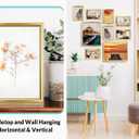 LaVie Home 8x10 Picture Frames (6 Pack, Gold) Simple Designed Photo Frame with High Definition Glass for Wall Mount & Table Top Display, Set of 6 Classic Collection