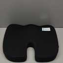 5 STARS UNITED Seat Cushion for Tailbone Pain Relief  Large Memory Foam Cushion for Coccyx, Hip, Sciatica & Post-Surgery Recovery  Wheelchair, Car, Desk, Gaming & Office Chairs, Black