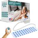 SereneLife Bubble Bath Mat, Bathtub Mat with Air Massage and Remote Control, Waterproof, Non-Slip, Adjustable Bubble Intensity, Aroma Diffuser, 47x14.2 Inch Full Body Spa Massager