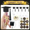 Draupnir 36Pcs Graduation Candy Tubes 2026 Graduation Candy Jars Grad Party Favors Plastic Candy Boxes with Stickers DIY Grad Table Party Favors