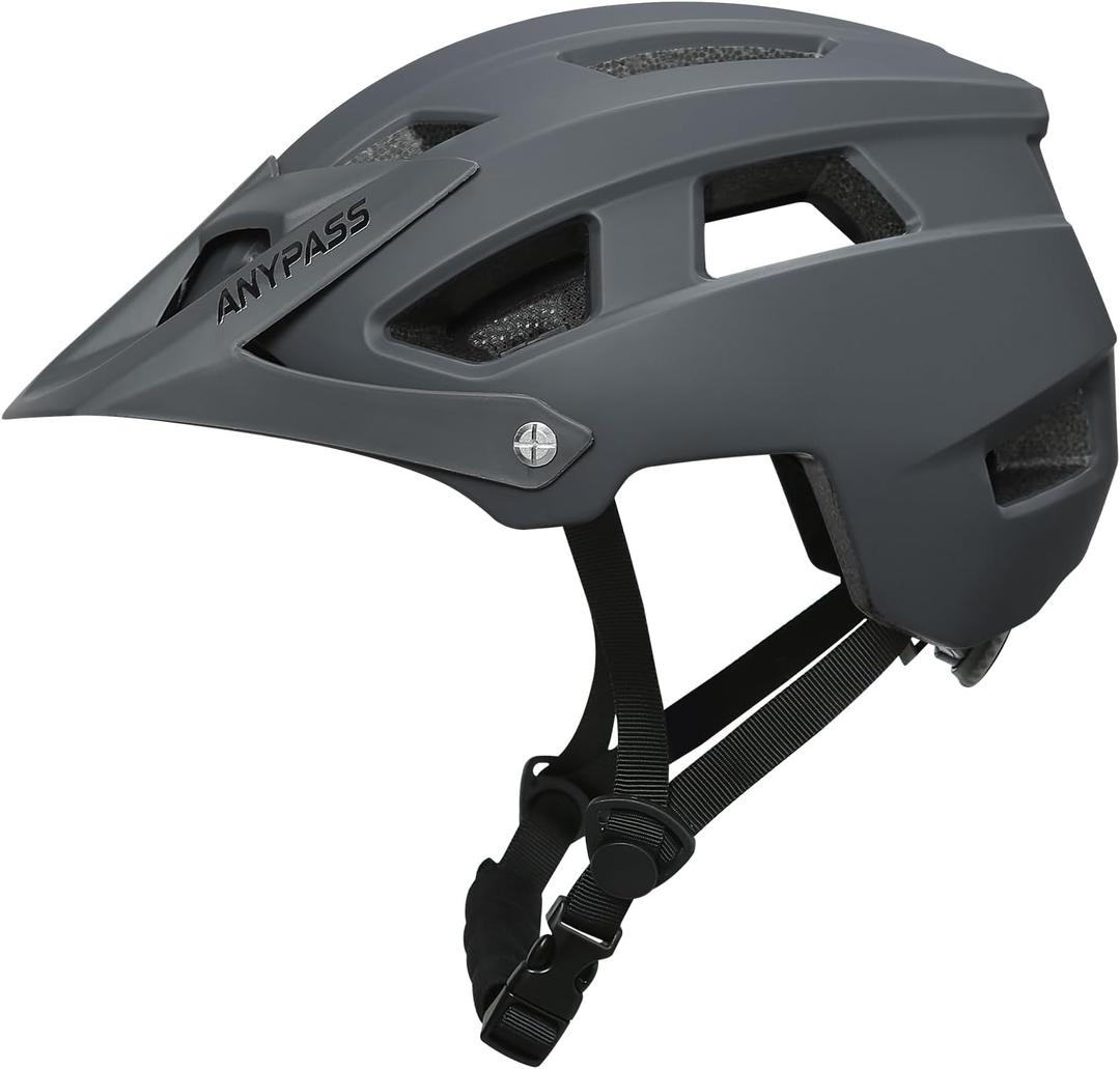 Mountain Bike Helmet Adult Men Women - Ultra Comfort, Super Lightweight Bicycle Helmets, MTB Cycling Gear Biking Accessories with Adjustable Fit & Removable Sun Visor Medium