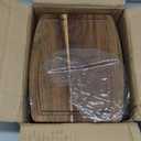 Kigley 10 Pcs Acacia Wood Cutting Boards Bulk for Laser Engraving Wooden Dinner Plates with Groove Chopping Charcuterie Board Carving Tray for Holiday Housewarming Party Gifts (8 x 10 Inch)