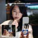amaran Go Compatible with MagSafe Mini Phone Light,Rechargeable Portable Light Mirror Light LED Phone Light for Selfie,Makeup,Video Conference,TikTok (Blue)
