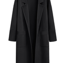 LILLUSORY Women's Long Dressy Cardigan Sweaters Fall Oversized Coatigan Jackets 2025 Knit Business Casual Winter Coats, Size XS