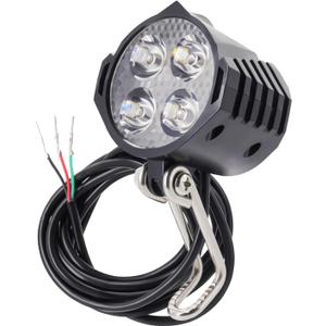 Ebike Headlight 48V 36V, 12V-60V Compatible, 3 Pin SM Connector Electric Bike Front Light