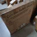 Cumbor 30-48 in Baby Gate for Stairs, Auto Close Dog Gate Indoor, Brown