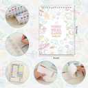 2 x icceemee Tear-Off Meal Planner & Grocery List Pad - 54 Sheets with Bonus Stickers for Refrigerator or Wall (Ideal for Homemakers & Weight Management) (White)