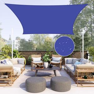 Neween Waterproof Sun Shade Sail Rectangle UV Block Canopy for Outdoor Patio and Garden, Yard Activities (13'x20', Blue)