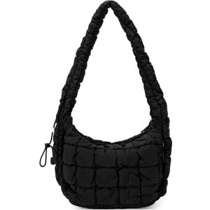 CLUCI Puffer Tote Bag for Women, Large Lightweight Quilted Carryall, Paddin Puffy Crossbody Purse Soft Hobo Shoulder Handbags