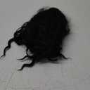 QGZ Ponytail Extension Drawstring Ponytail for Black Women 18 Inch Synthetic Long Afro Curly Fluffy Ponytail for Daily Use (Black)