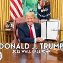 2025 Donald J Trump Wall Calendar | MAGA Presidential 12-Month Wall Calendar | Made in the USA Trump Calendar 2025 | Holiday Gift | 12" x 18" Opened