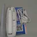 Aquasonic Vibe Series Ultra-Whitening Toothbrush  ADA Accepted Electric Toothbrush - 8 Brush Heads & Travel Case  40,000 VPM Motor & Wireless Charging - 4 Modes w Smart Timer  Optic White