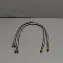 Semetall 24 Inch Faucet Water Supply Lines 2 Pack Stainless Steel Faucet Supply Lines Connector,Braided Supply Hose 1/4 Inch Female Compression Thread x M10 Male Connector