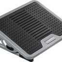 EUREKA ERGONOMIC Tilt Adjustable Footrest, Foot Rest for Under Desk at Work with Massage Surface, Office Foot Rest Under Desk with 20 Degree Tilt No Locking, Metal Frame