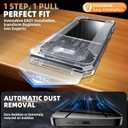 Unbreak Top 9H+ Glass for iPhone 12 pro max Screen Protector 12FT Military Armor Shatterproof + Longest Durable, 1:1 Full-Coverage Tempered Glass, Auto-Align Fit Bubble-free, 2-Pack (HD clear)