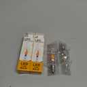 SHUWDKAR Flickering Light Bulbs E12 Base LED Fire Effect Flicker Flame, LED Flame Bulb for Decoration, 2 Pack